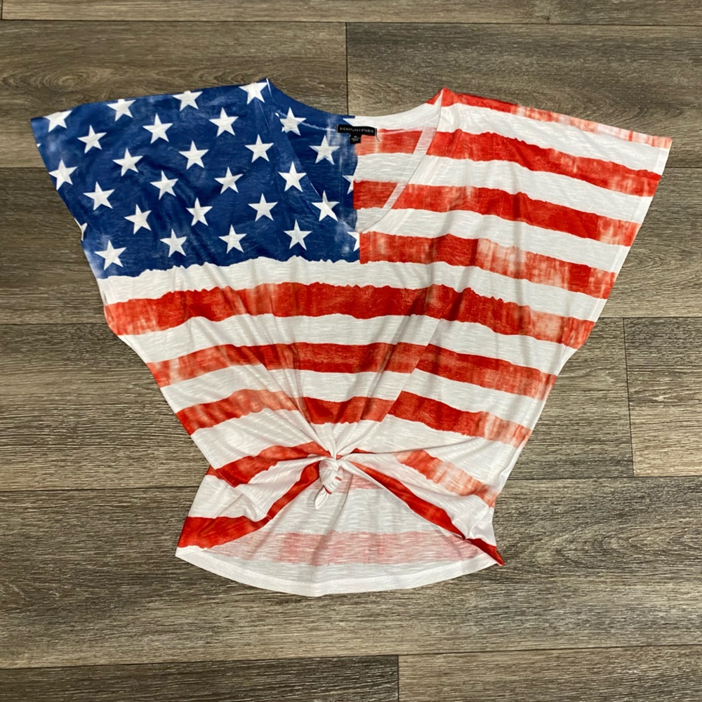 Signature Studio American Flag Top FROM CATO in SIZE XLarge LIKE NEW - Picture 15 of 16